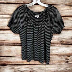 Madewell Texture & Thread Striped Top Size L